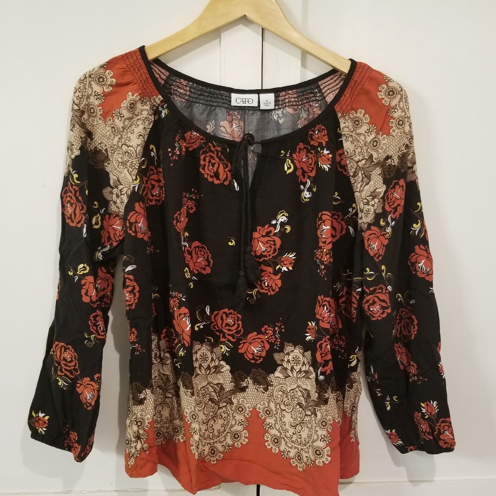 Cato XL l/s thin flowy top